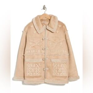 MOTHER Toasty Faux Fur Trim Jacket